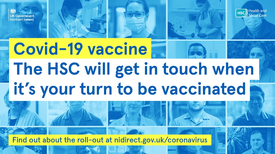 The HSC will get in touch when it is your turn for the covid 19 vaccine